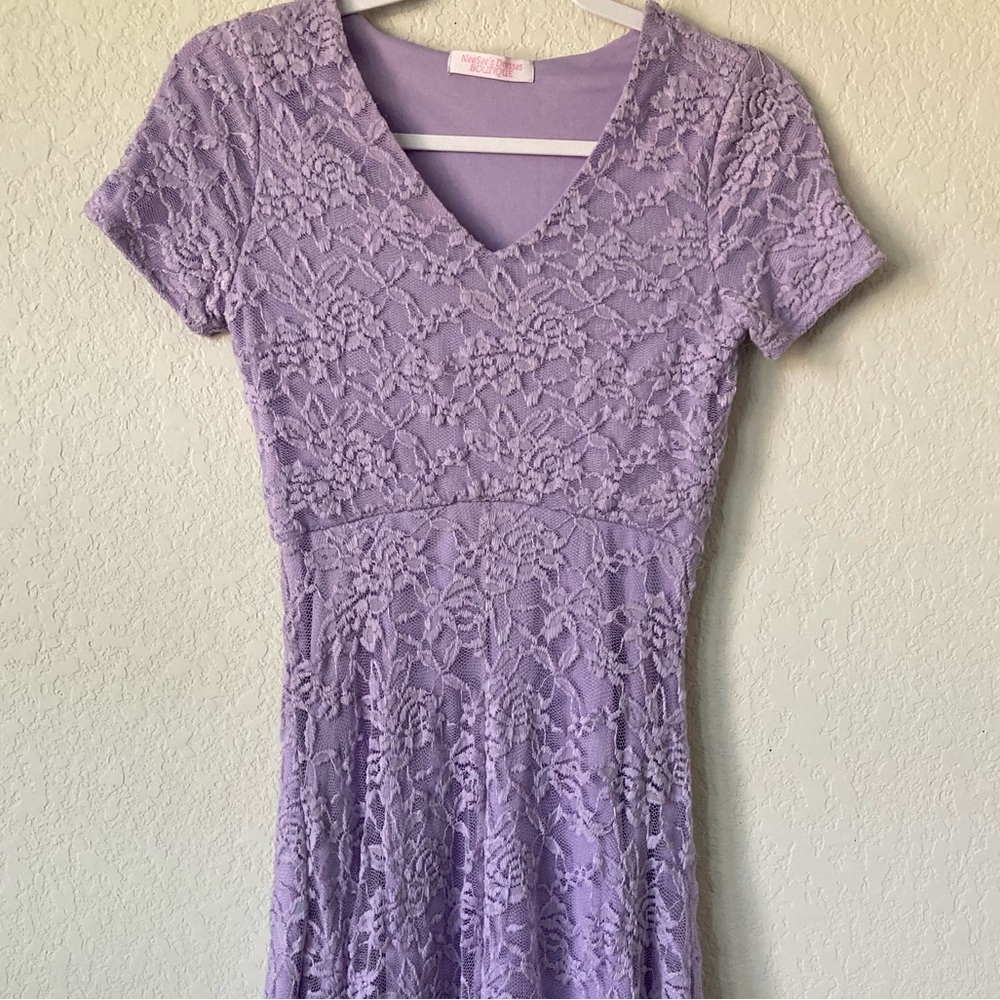 NeeSee’s Dress Boutique purple lace dress